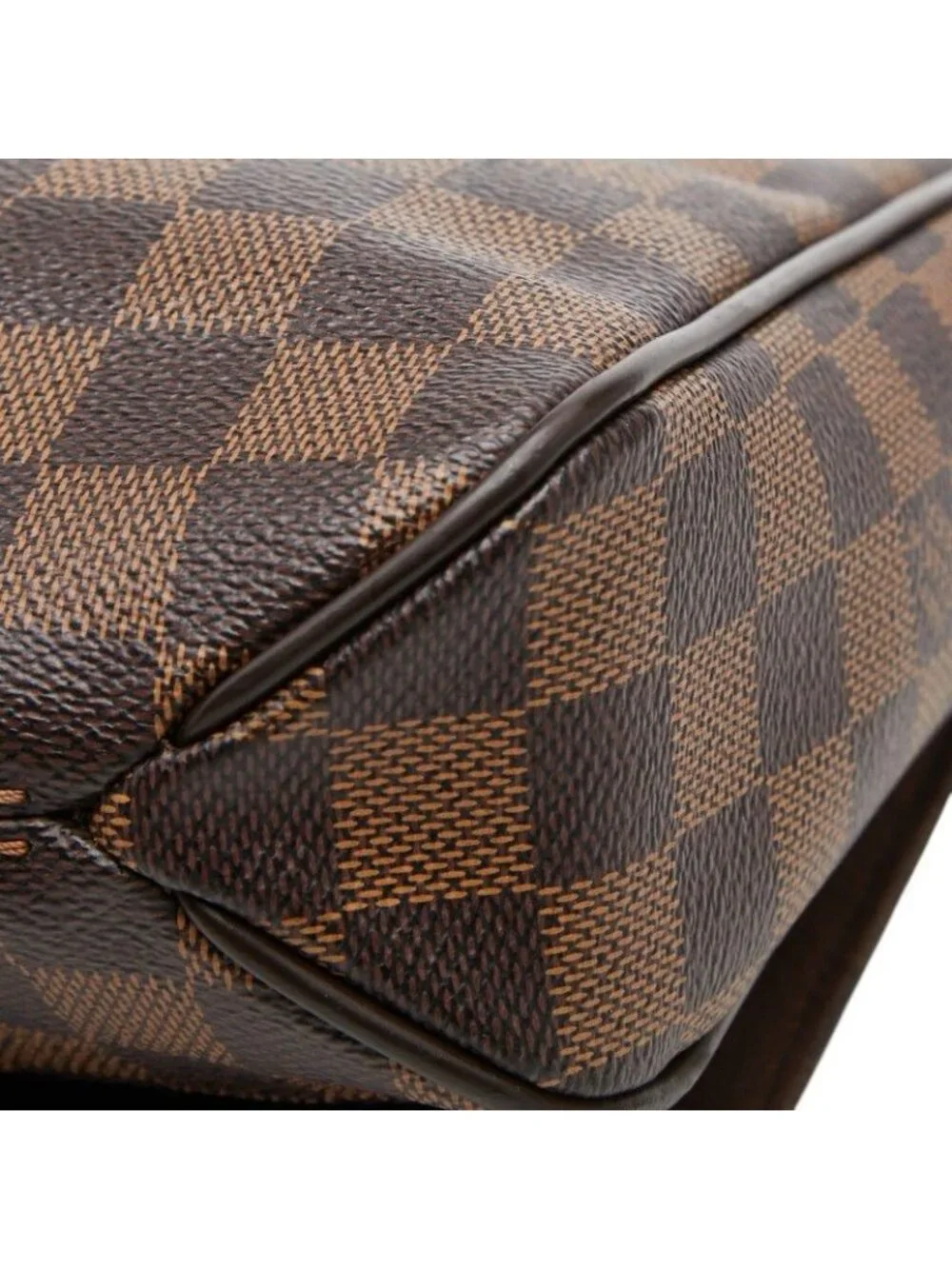 Louis Vuitton Damier District PM Crossbody Shoulder Bag Brown Leather